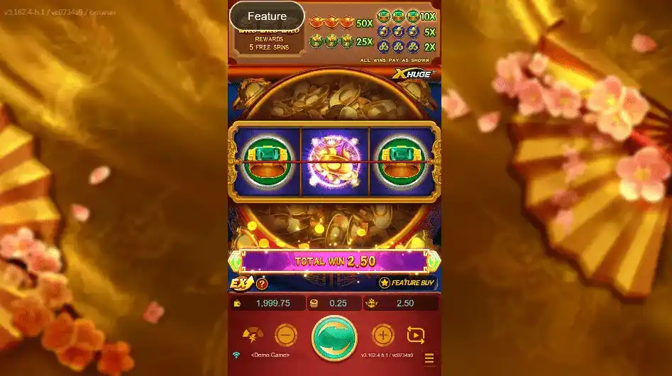 Jogar Treasure Bowl demo.